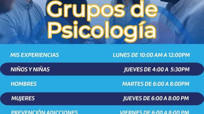 Invita IMPAS a unirse a grupos terapéuticos de psicología