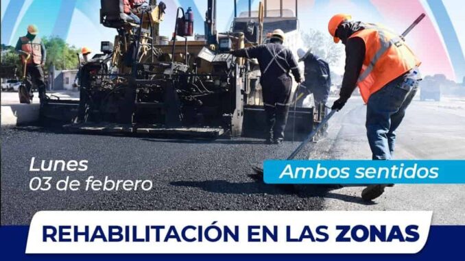 A partir del 3 de febrero, inicia Municipio recarpeteo día y noche en R. Almada y Lombardo Toledano