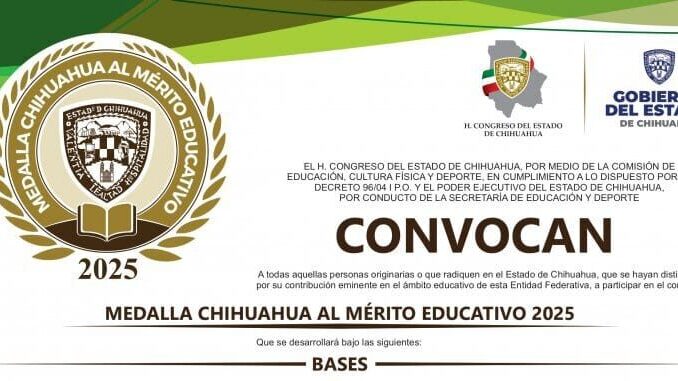 Siguen abiertas las inscripciones para participar en la convocatoria Medalla al Mérito Educativo 2025