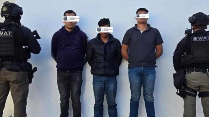 Asegura Operativo Conjunto captura a tres hombres tras enfrentamiento en calles de Guachochi 