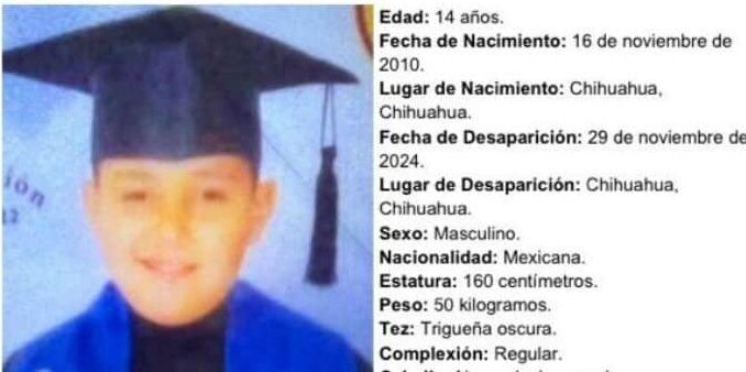 Sigue la búsqueda de adolescente desaparecido en la capital