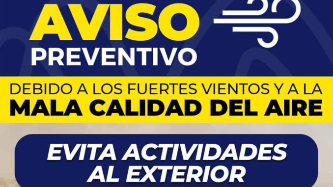 Mala calidad del aire en la capital en este momento: Protección Civil Municipal