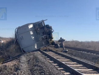 Se descarrila tren en tramo San Judas a Delicias; transportaba maíz y trigo