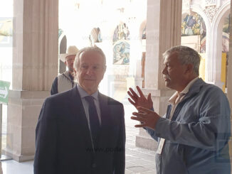 Se reúne Santiago Creel con la gobernadora Maru Campos