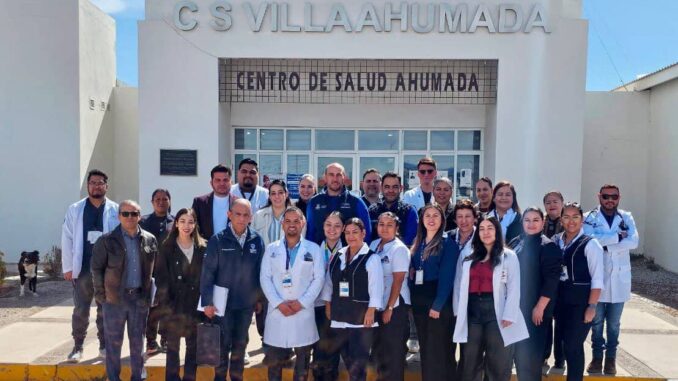 Supervisan remodelación de centro de Salud en Villa Ahumada