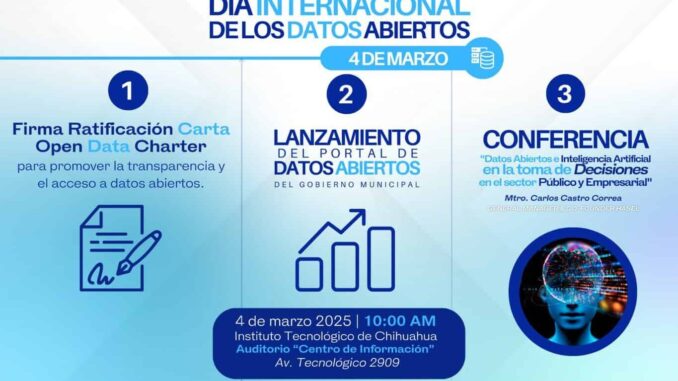 Invita Gobierno Municipal al lanzamiento del Portal de Datos Abiertos