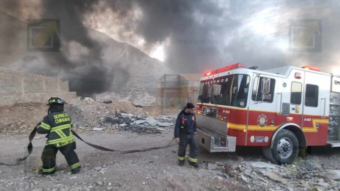 Movilización policial en Paso del Norte por incendios provocados; buscan al responsable