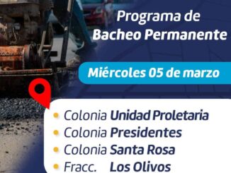 Conoce dónde intervendrá Municipio con bacheo este 5 de marzo