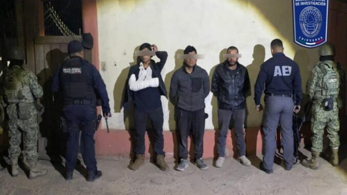 Detiene Célula BOI en Guachochi a tres presuntos homicidas de chofer de plataforma