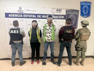 Detienen a pareja por el delito flagrante de extorsión en Juárez