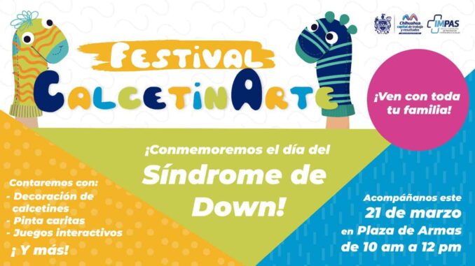 Invita IMPAS al “Festival CalcetinArte” por el Día Mundial del Síndrome de Down