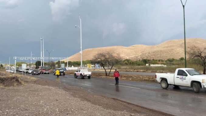 Cierran autoridades carretera Chihuahua-Aldama por deslave