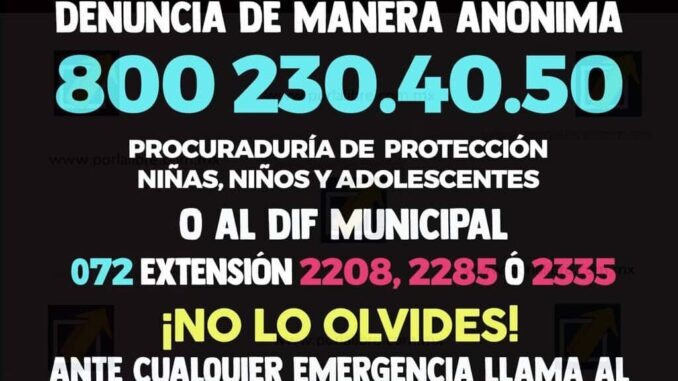 Reitera Municipio a denunciar abuso infantil con campaña “Yo Sí Te Creo”