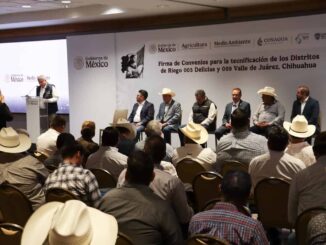 Formalizan Estado y Federación convenio para la tecnificación de los distritos de Riego 005 Delicias y 009 Valle de Juárez