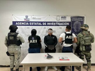 Detiene AEI a sujeto en posesión de arma de fuego y marihuana en Cd. Juárez