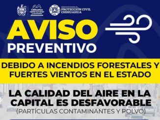 Alerta Protección Civil Municipal por mala calidad de aire en la capital, toma precauciones