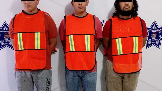 Detienen a 3 con armas de fuego cuando circulaban por la Pedro Rosales