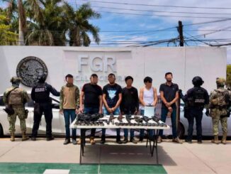Detienen a seis en Navolato, Sinaloa, con fuerte arsenal