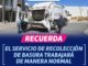 ¡Recuerda! El 5 de mayo servicio de recolección de basura trabajará de forma ordinaria