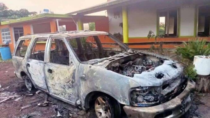 Queman camioneta de candidato a la alcaldía de Jilotepec, Veracruz