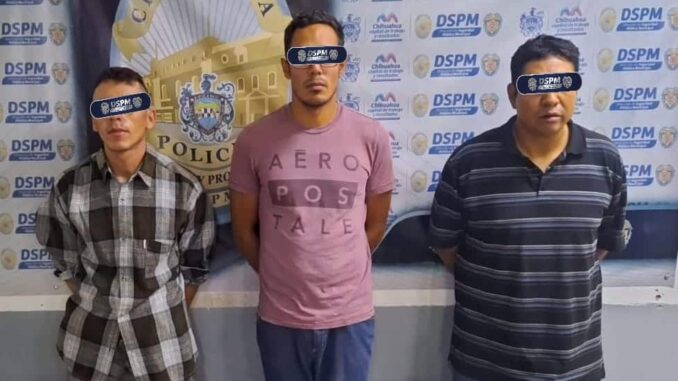 Grupos de Inteligencia de la DSPM detienen a 3 probables asaltantes de OXXO