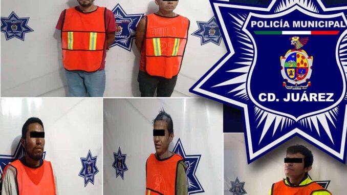 Detienen a 5 con orden de aprehensión vigente