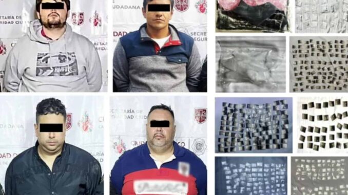 Detienen a 4 presuntos integrantes de ‘el Charmín’ en la CDMX