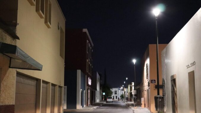 Finaliza municipio modernización de alumbrado público a luz LED en Zona Centro