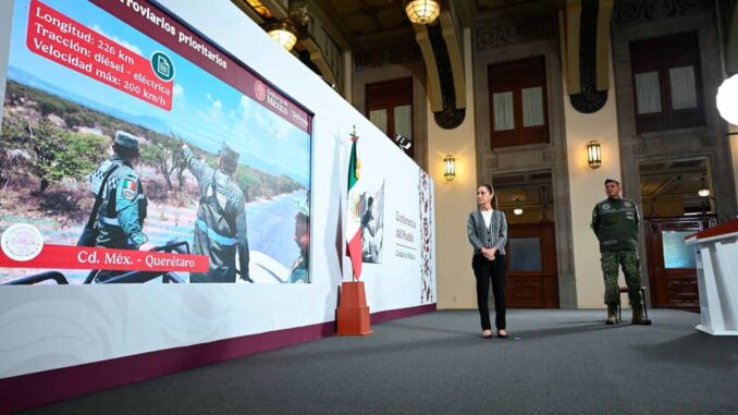 Gobierno destaca construcción de trenes a Pachuca, Querétaro y Tren Maya de carga