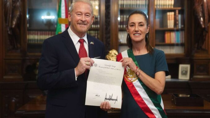 Sheinbaum prevé una «muy buena relación» con embajador de EE.UU., Ronald Johnson