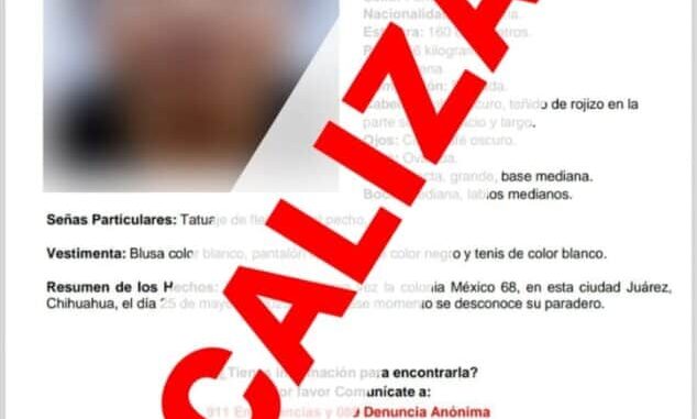 Localiza FEM a adolescente con reporte de ausencia en Ciudad Juárez